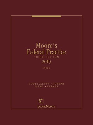 cover image of Moore's Federal Practice